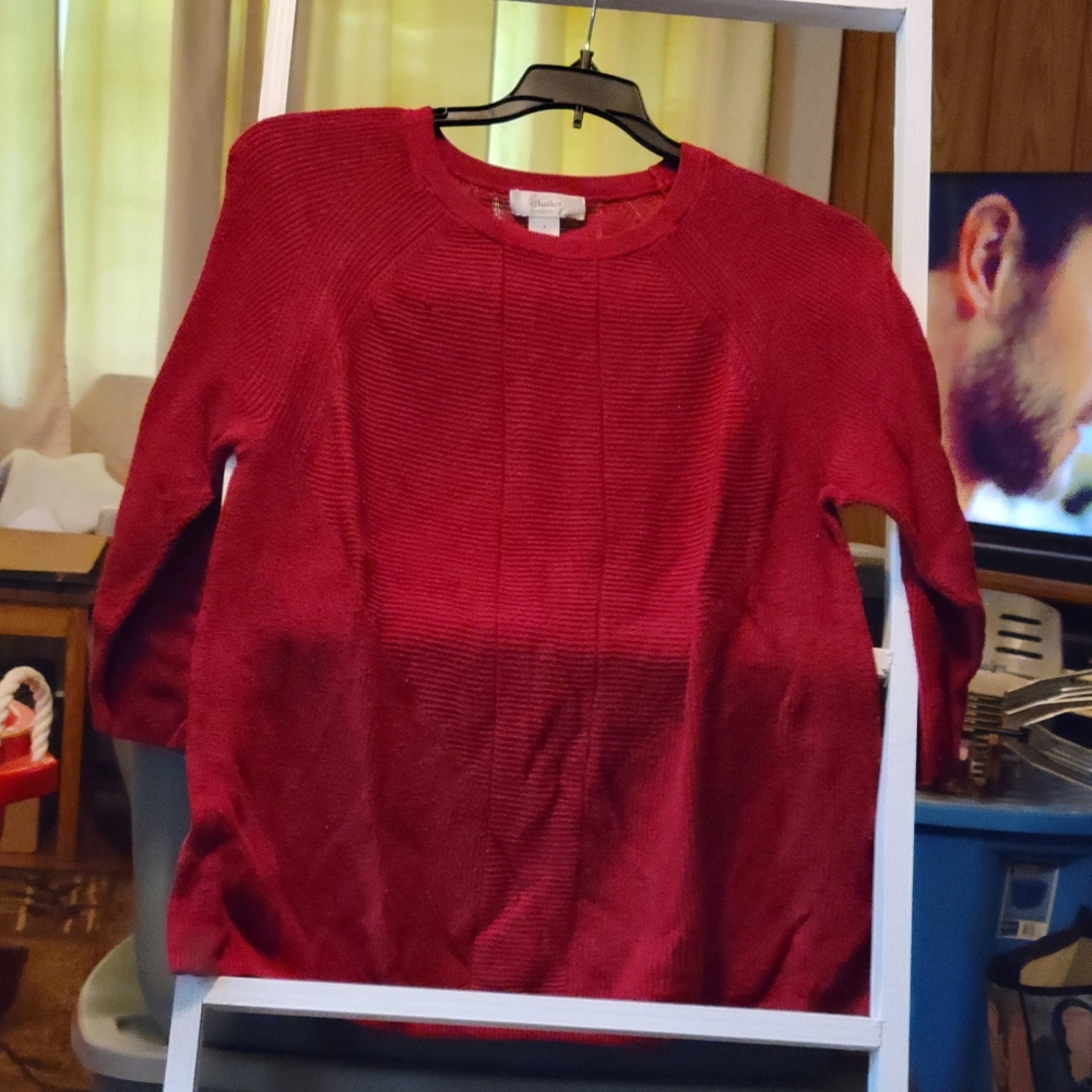 Red sweater X